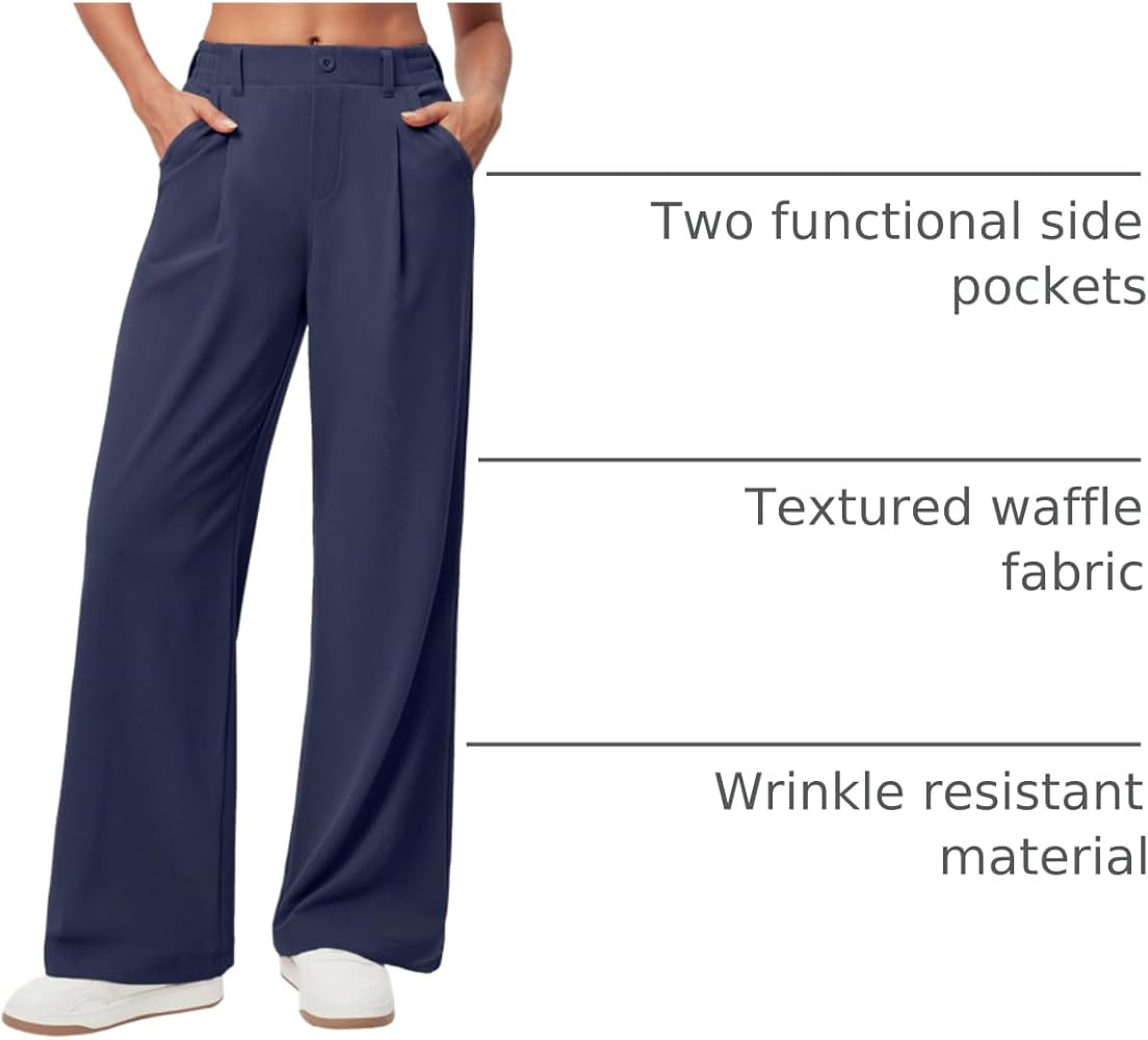 Ewedoos Wide Leg Pants Woman Stretchy Work Dress Pants Women Trendy 2026 Business Casual Outfits ... | Amazon (US)