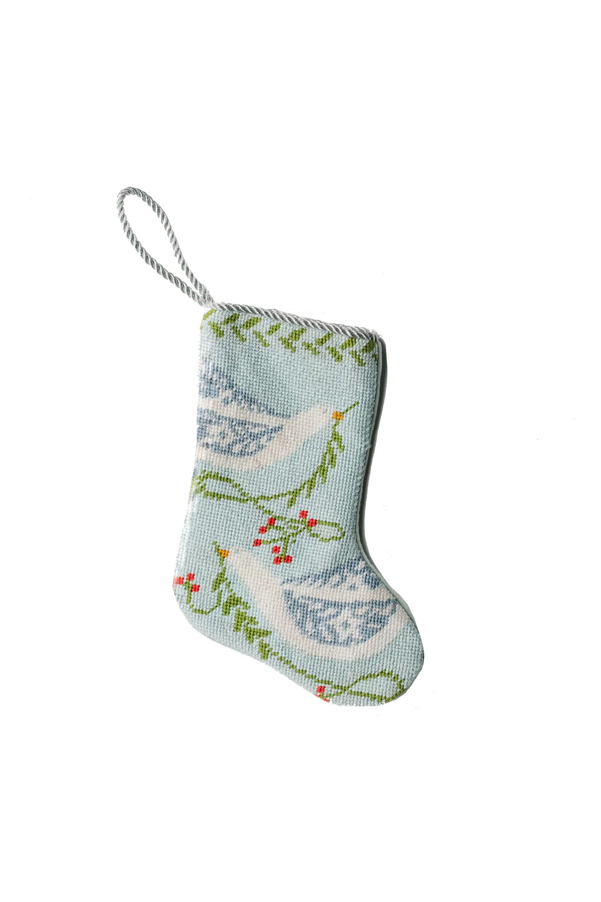 Peace on Earth Bauble Stocking in Blue | Over The Moon
