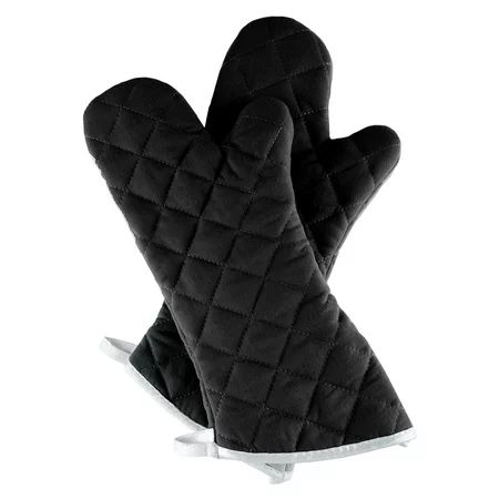 Oven Mitts, Set of 2 Oversized Quilted Mittens, Flame and Heat Resistant By Somerset Home, Multiple  | Walmart (US)