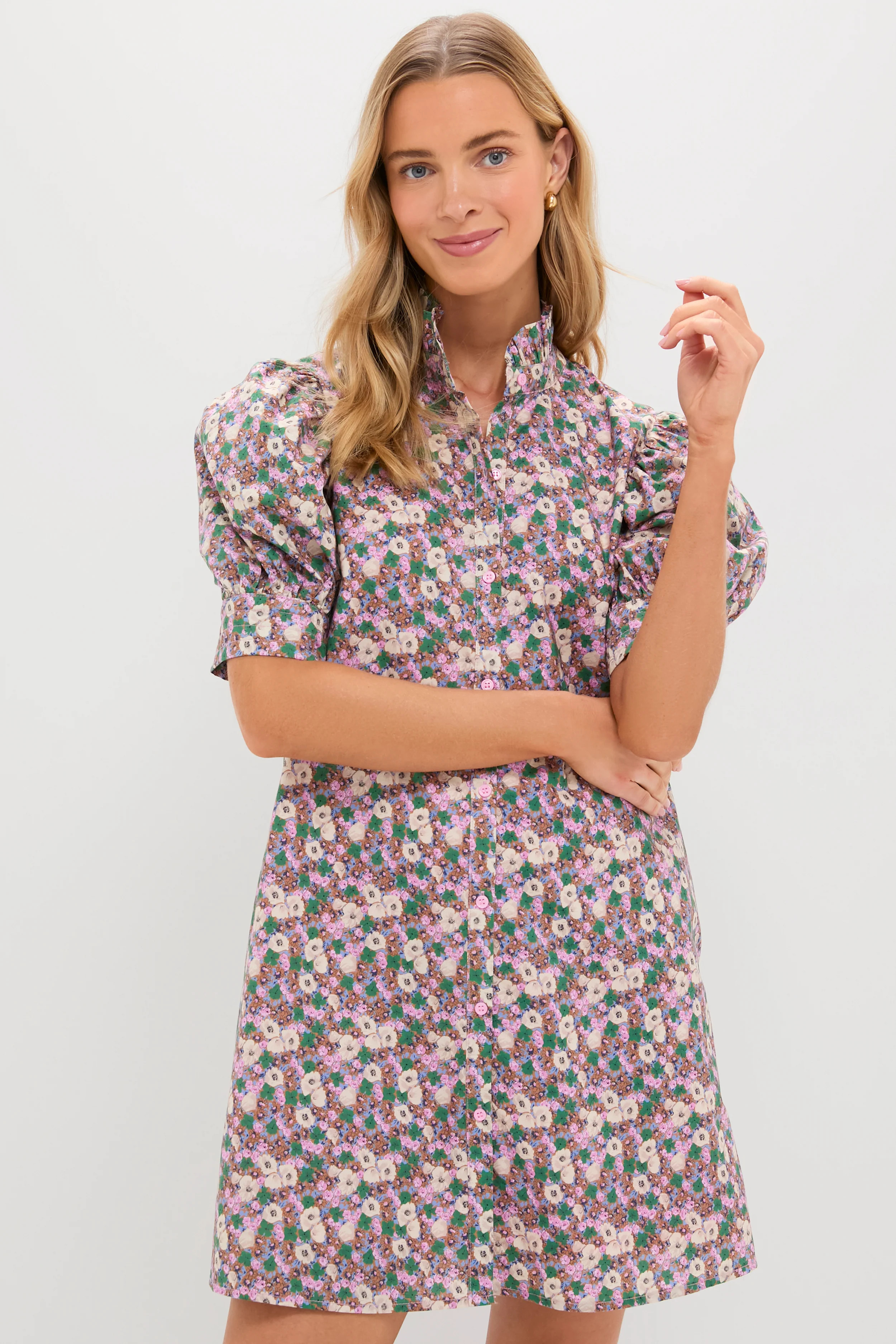 Purple Multi Floral Louisa Mini Dress | Tuckernuck (US)