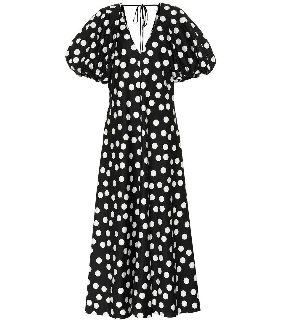 Cherry polka-dot cotton maxi dress | Mytheresa (INTL)