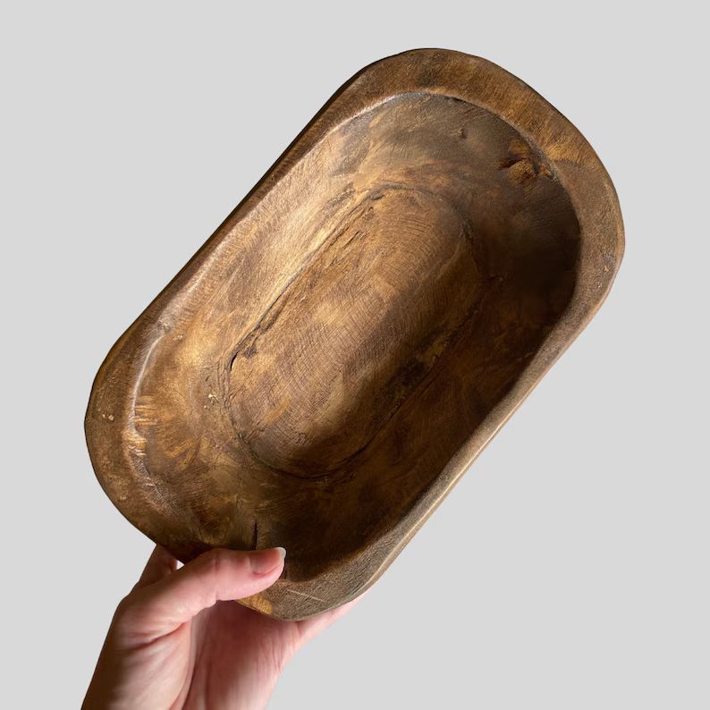 Wood Bowl Wooden Bowl Potpourri Small Mini Dough Bowl Handmade Gift Christian Gift Idea Prayer Ca... | Etsy (US)