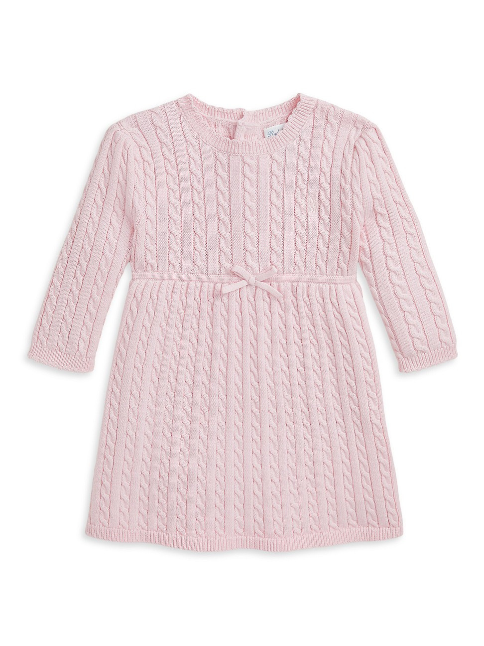 Baby Girl's Cable-Knit Bow Sweater Dress - Hint Of Pink - Size 24 Months | Saks Fifth Avenue