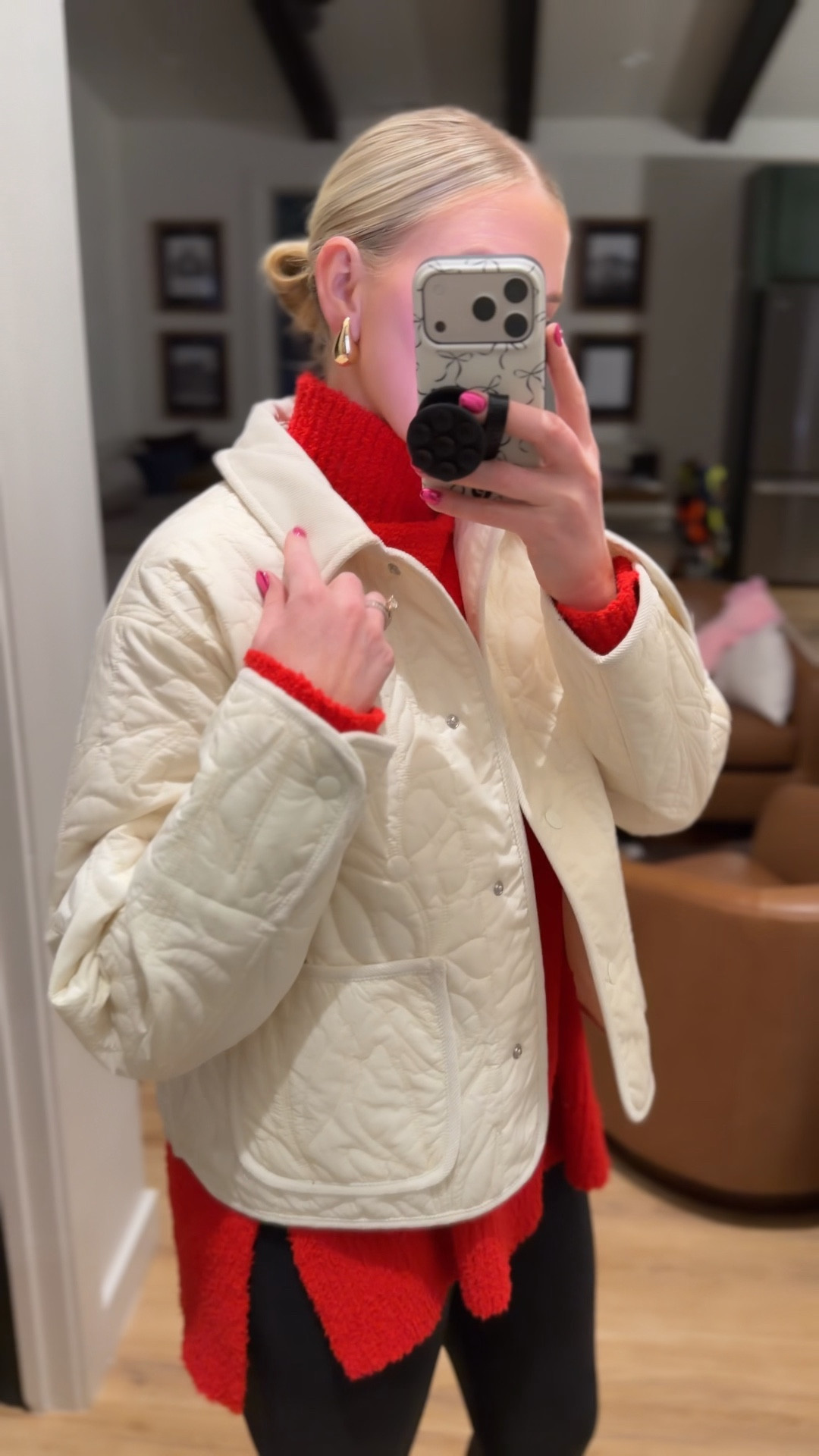 The cutest floral quilted jacket and coziest lightweight sweater 
Jacket on sale at Walmart only $24 and fits tt (comes in two colors) 
Sweater fits tts and comes in tons of colors 

#LTKWorkwear #LTKOver40 #LTKSaleAlert