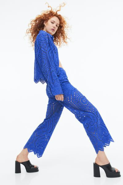 Broderie anglaise trousers | H&M (UK, MY, IN, SG, PH, TW, HK)