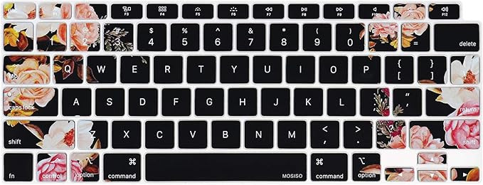 MOSISO Peony Keyboard Cover Only Compatible with MacBook Air 13 inch 2021 2020 Release A2337 M1 A... | Amazon (US)