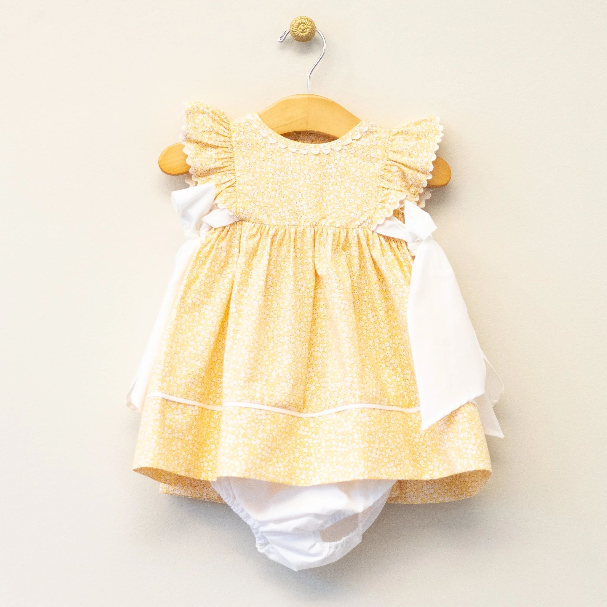 Yellow Pinafore Infant Dress | Four and Twenty Sailors