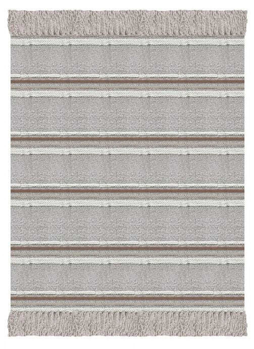 Beautiful 60" x 50" Cozy Striped Porcini Chenille Throw by Drew Barrymore | Walmart (US)