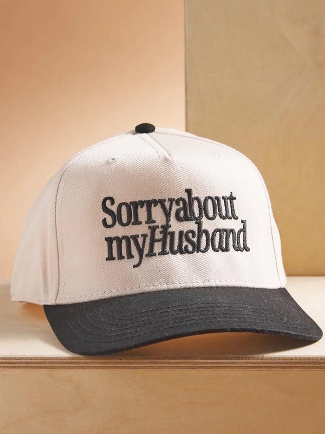 Sorry About My Husband Hat – Funny Vintage Trucker Hat for Women, Two-tone Distressed Hat, Sarc... | Etsy (US)