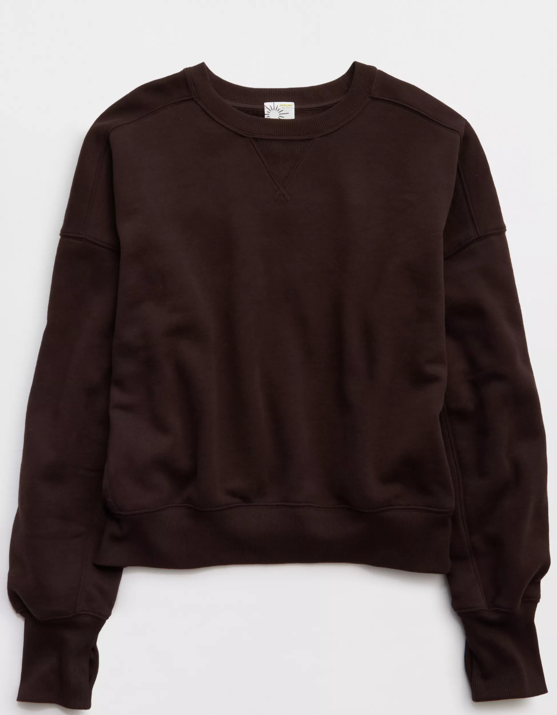 OFFLINE By Aerie Cloud Fleece Classic Crewneck | Aerie