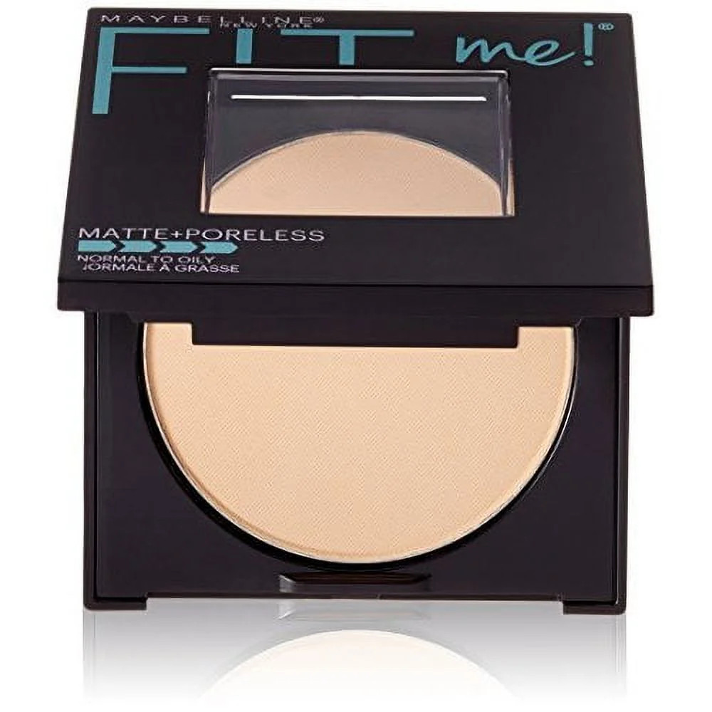 Maybelline Fit Me Matte Poreless Pressed Face Powder Makeup, Natural Beige, 0.29 oz | Walmart (US)