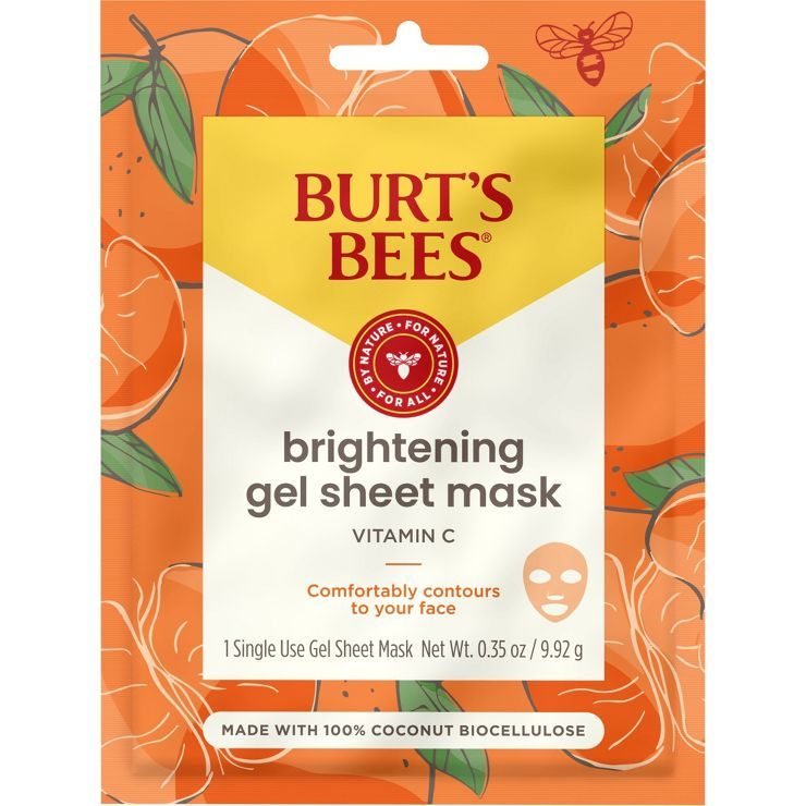 Burt's Bees Brightening Biocellulose Gel Mask - 1ct | Target