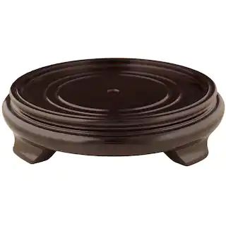 Oriental Furniture Rosewood 7.5 in. W Decorative Round Stand AC-ST-ROS9-Size7_5 | The Home Depot