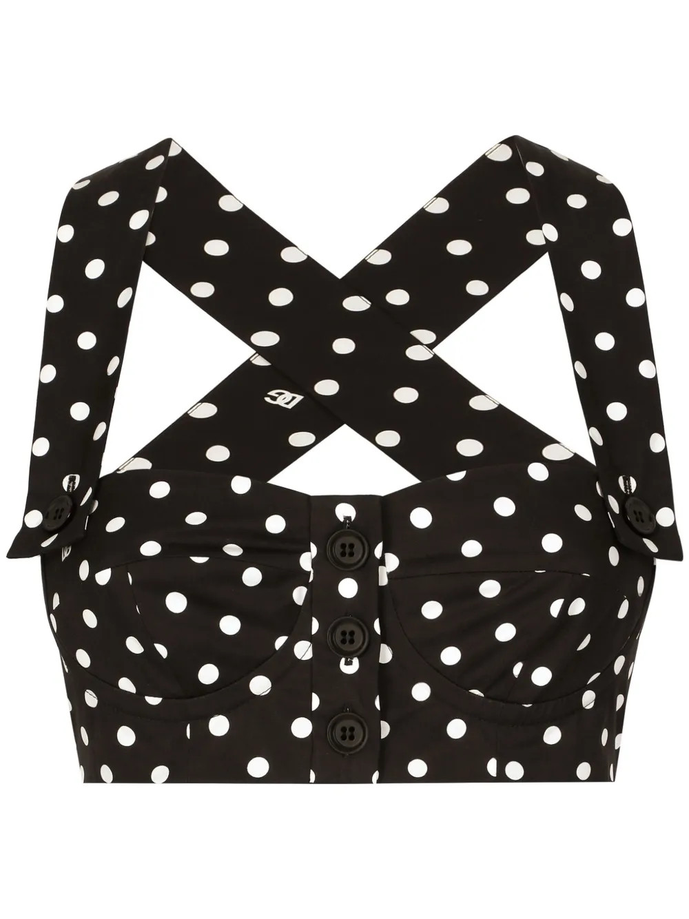 polka-dot corset top | Farfetch Global