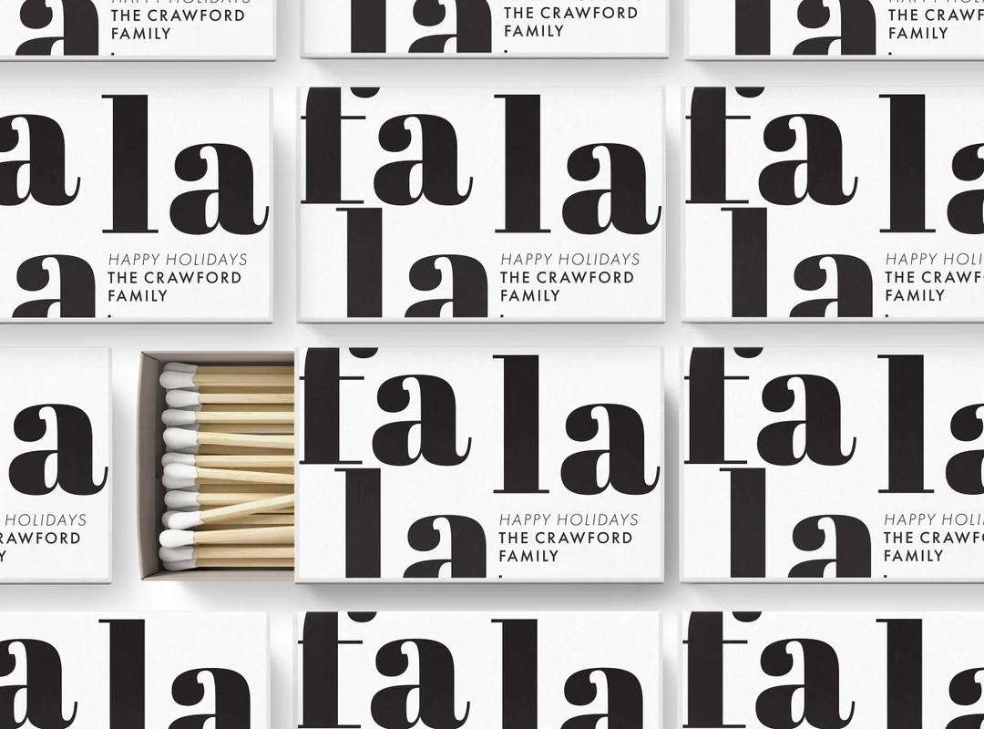 BULK Holiday Matches SET OF 50 Minimalist Holiday Party - Etsy | Etsy (US)