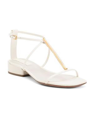 Leather Misty Heeled Sandals | TJ Maxx