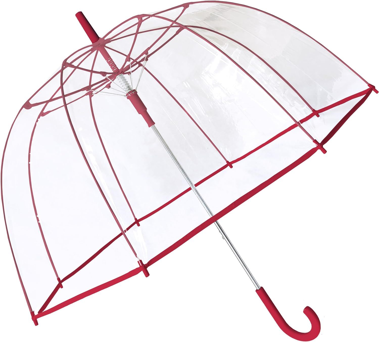 Clear Dome Umbrella, Transparent Automatic Open Bubble Umbrellas for Rain, Windproof and Waterpro... | Amazon (US)