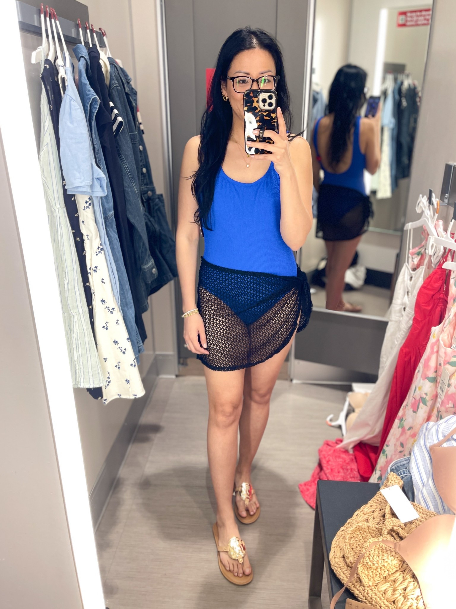 Small in bathing suit (felt a tad short for my long torso)
Size s/m in sarong 
Sandals are true to size (not online yet)


#LTKFindsUnder50 #LTKSwim #LTKSeasonal