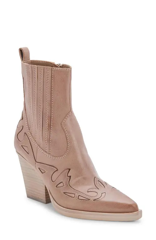 Dolce Vita Beaux Western Boot in Taupe Leather at Nordstrom, Size 8.5 | Nordstrom