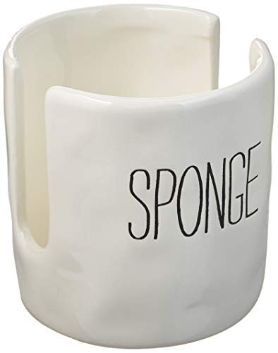 Mud Pie Kitchen Dish Sponge Holder Caddy, Off White | Amazon (US)