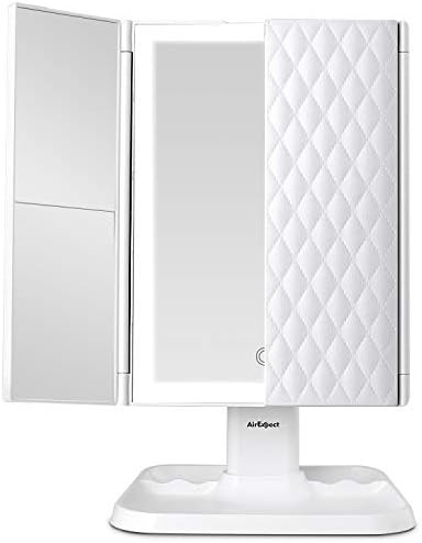 Makeup Mirror Vanity Mirror with Lights - 3 Color Lighting Modes 72 LED Trifold Mirror, Touch Con... | Amazon (US)
