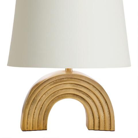 Gold Rainbow Accent Lamp Base | World Market