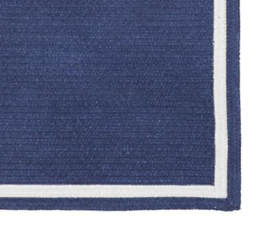 Custom Chenille Border Reversible Easy Clean Rug, Rectangle | Pottery Barn Kids