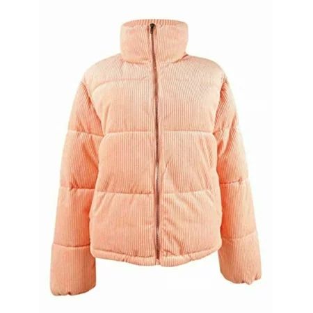 Collection B Juniors' Cropped Corduroy Puffer Coat BLUSH S | Walmart (US)