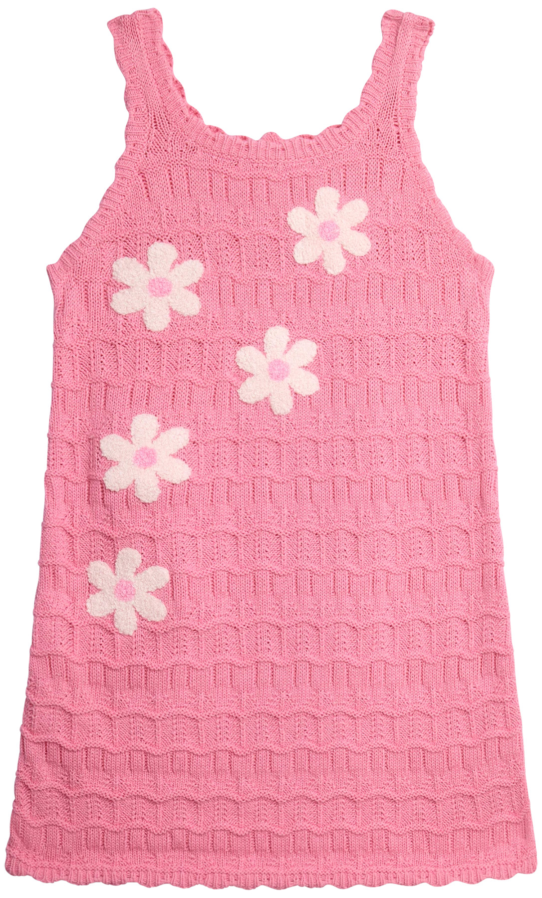 Jessica Simpson Girls' Crochet Dress with Floral Applique, Sizes 4-16 | Walmart (US)