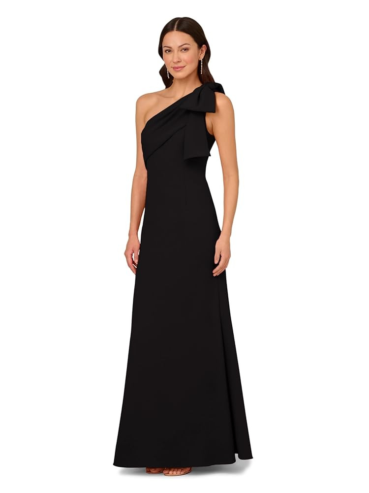 Adrianna Papell Women's Stretch Crepe Long Dress | Amazon (US)