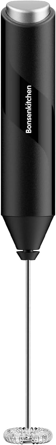 Bonsenkitchen Powerful Milk Frother for Coffee, Fast Handheld Drink Mixer with Stainless Steel Wh... | Amazon (US)