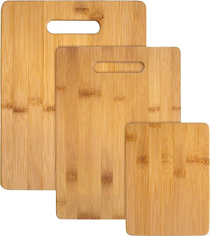 Totally Bamboo 3-Piece Bamboo Cutting Board Set, 3 Assorted Sizes | Amazon (US)