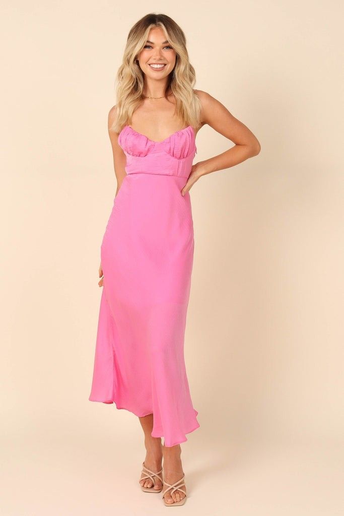 Charlotte Midi Dress - Pink - Petal And Pup - Summer Wedding Guest Dress | Petal & Pup (US)