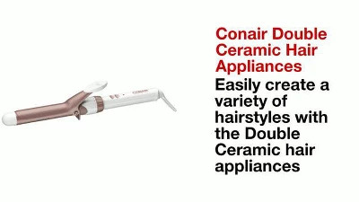Conair Double Ceramic Curling Iron Rose Gold - 1" | Target