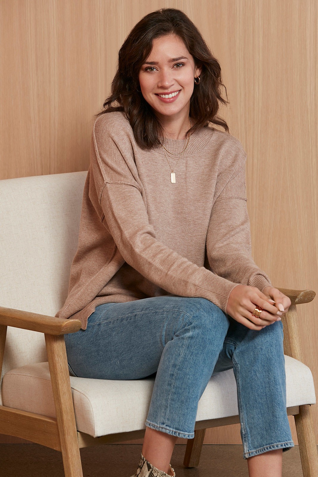 Loren Relaxed Tunic Pullover | Evereve