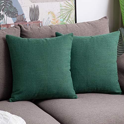 Anickal Green Pillow Covers 20x20 inch for St Patricks Day Decorations Set of 2 Farmhouse Rustic ... | Amazon (US)