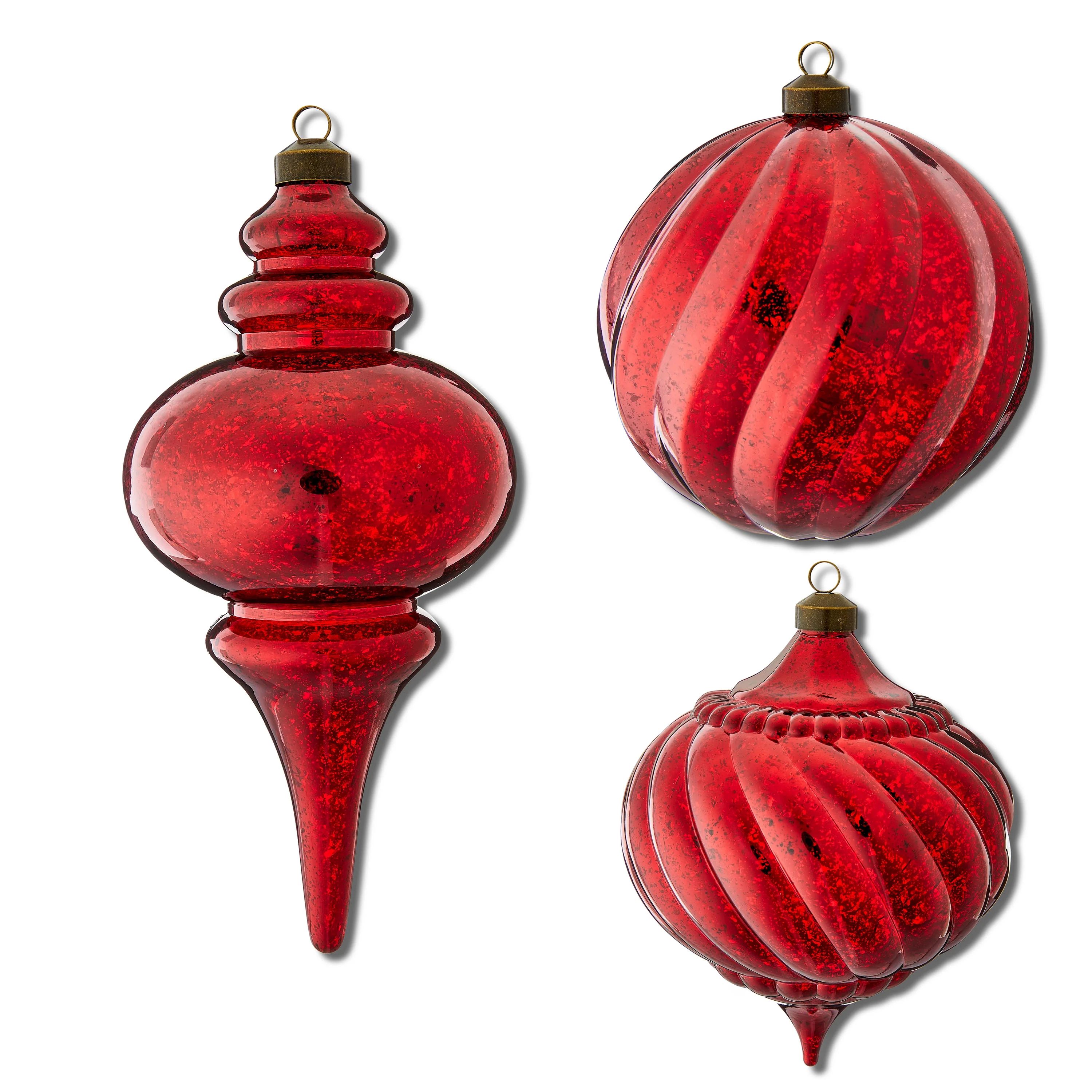 My Texas House, Red Murcury Ornaments, 3 Count - Walmart.com | Walmart (US)