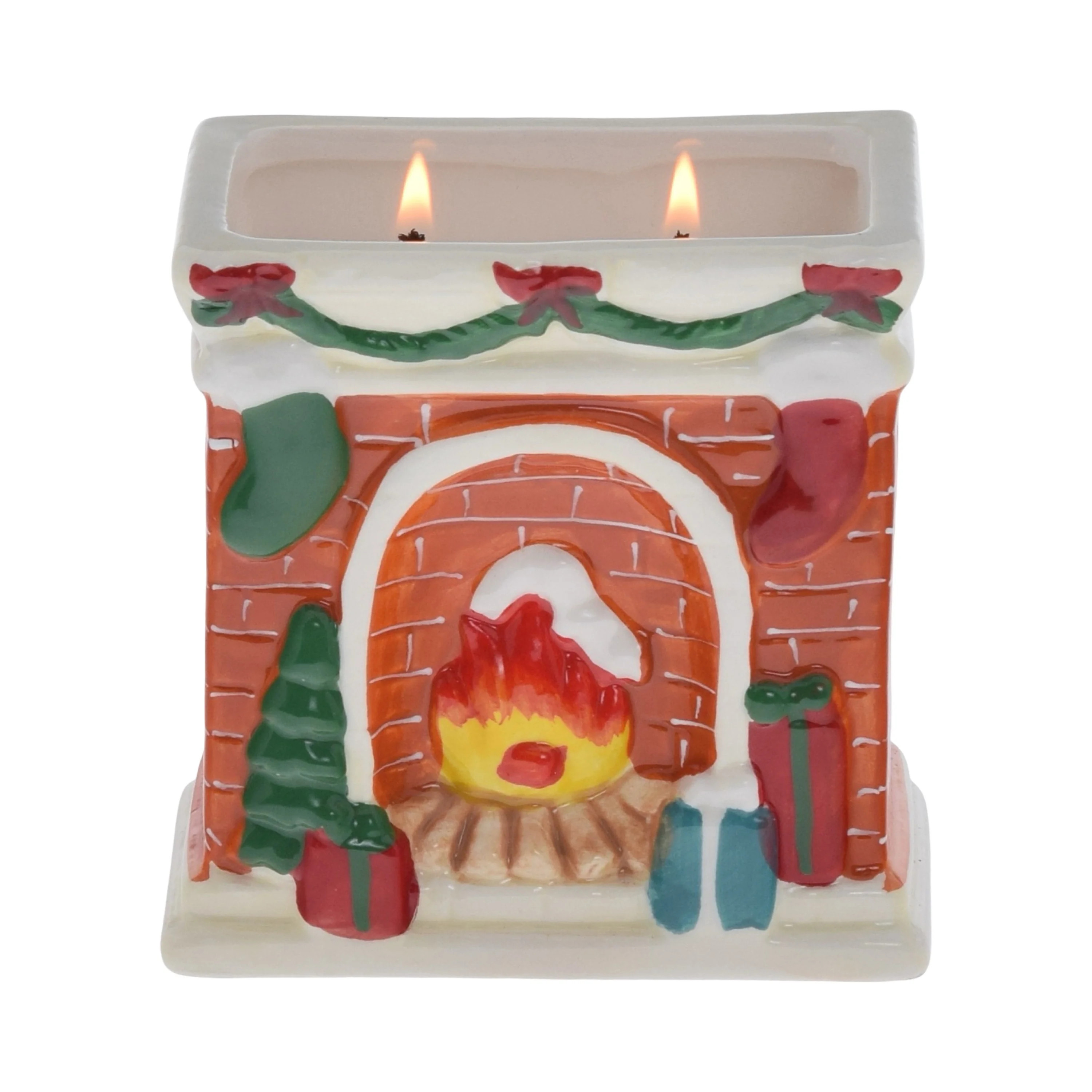 Mainstays 2-Wick Scented Ceramic Holiday Candle, Country Holiday, 10.1oz | Walmart (US)