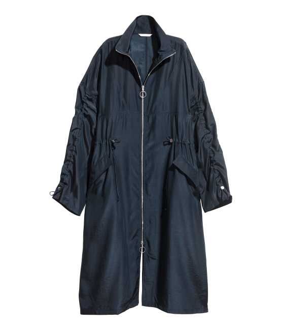 H&M - Oversized Parka - Dark blue - Women | H&M (US)