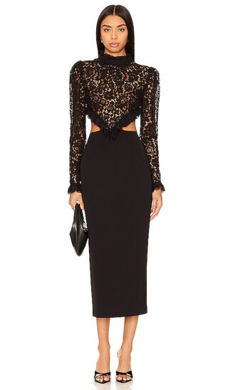 Milly Dress in Jet Black | Revolve Clothing (Global)