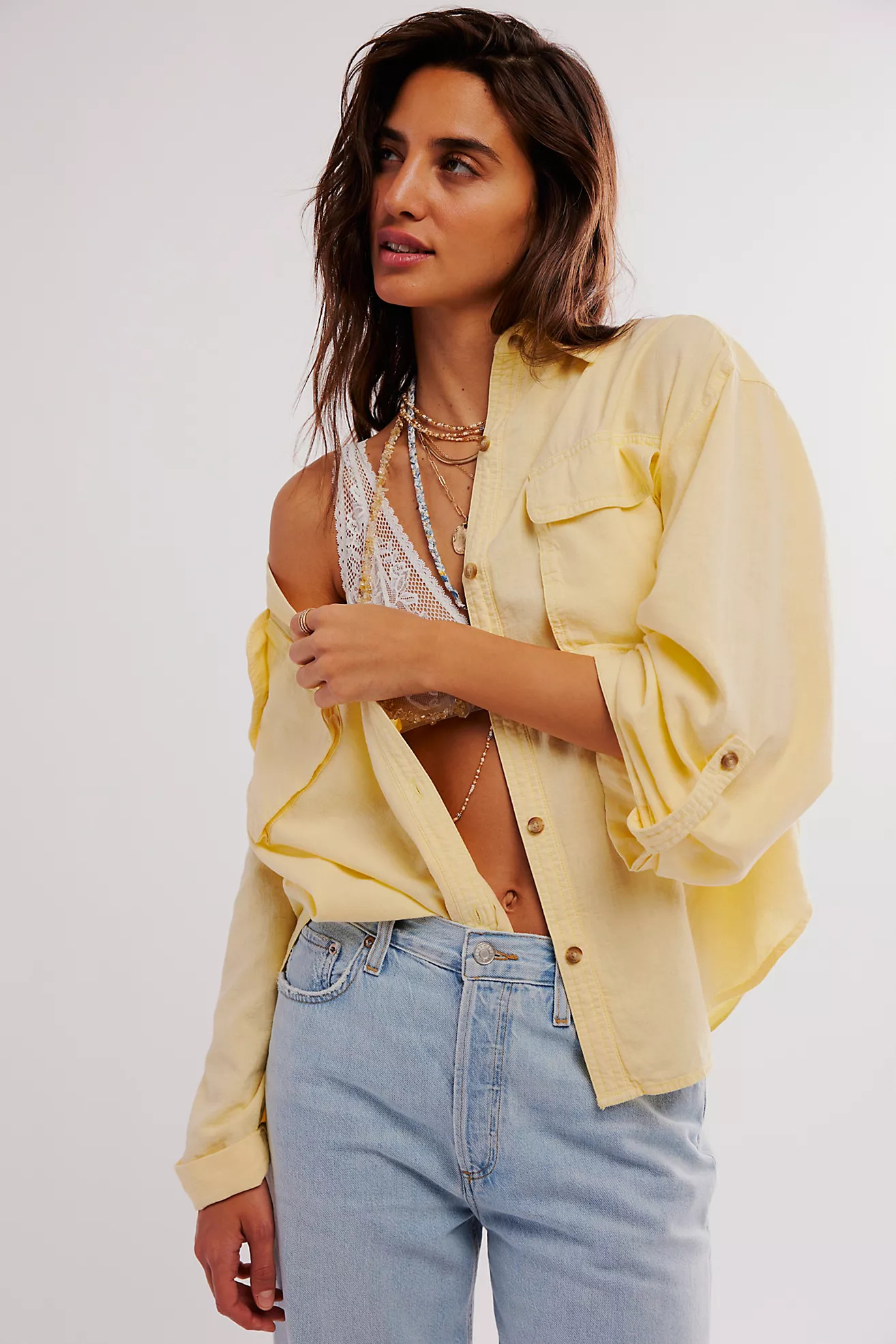 We The Free Made For Sun Linen Shirt | Free People (Global - UK&FR Excluded)