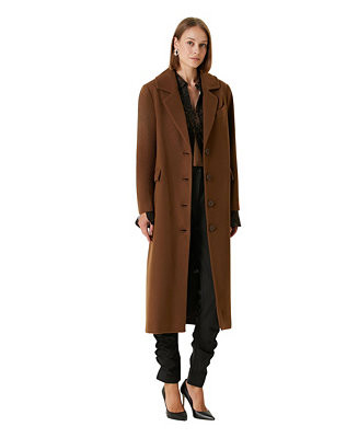 Women's Wool-Cashmere Blend Coat | Macy's