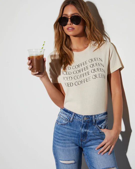 Iced Coffee Queen Graphic Tee | VICI Collection