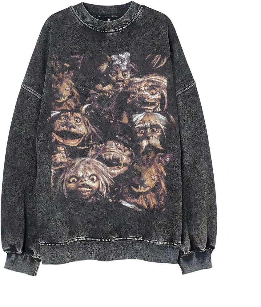 Bellelement Vintage Movie Sweatshirt Goblins Graphic Long Sleeve Shirt | Amazon (US)