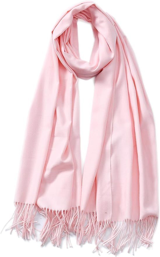 Cindy & Wendy Large Soft Cashmere Silky Pashmina Solid Shawl Wrap Scarf for Women | Amazon (US)