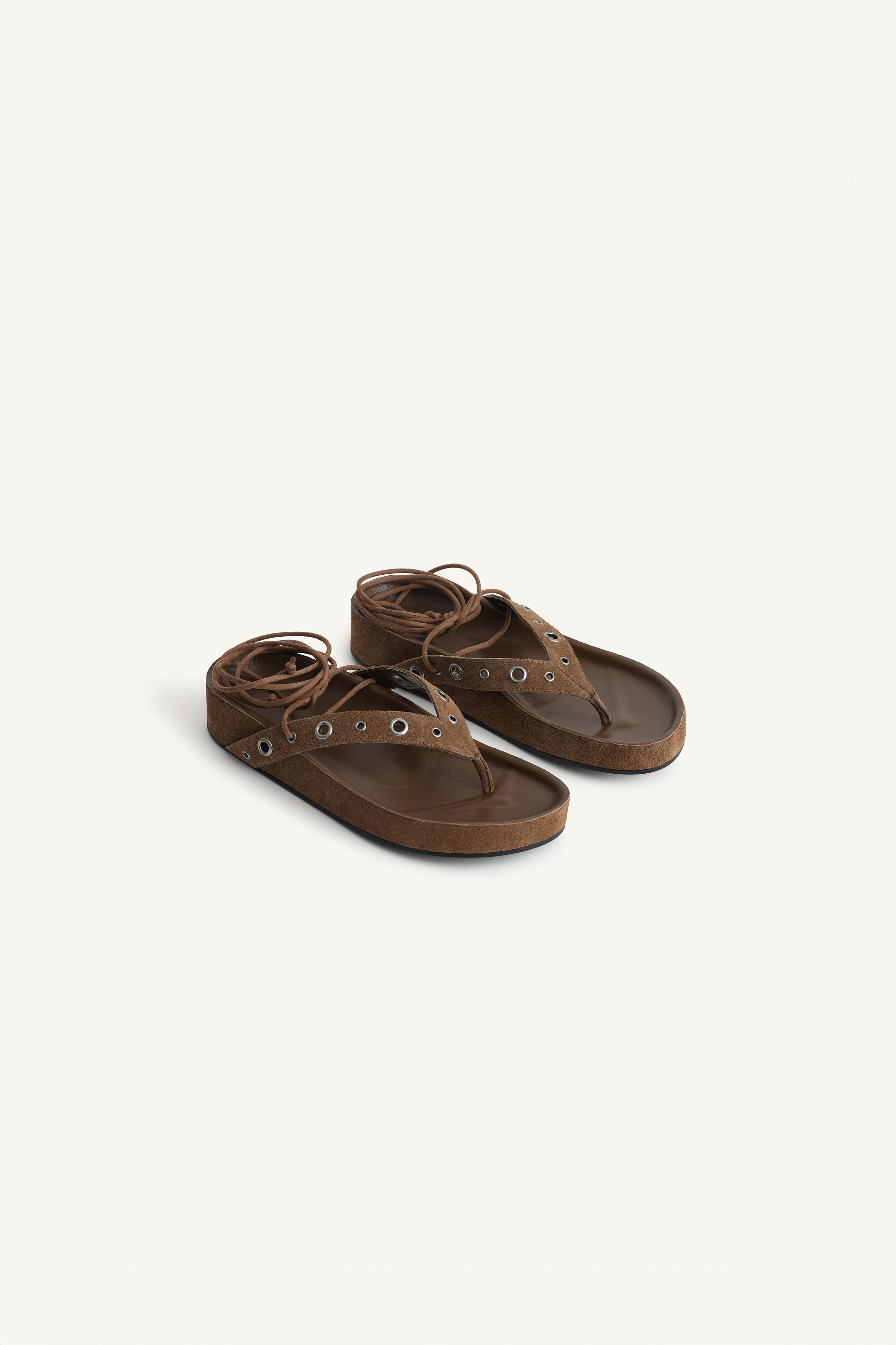 LTHR FLT SNDLS 17 | Zara US