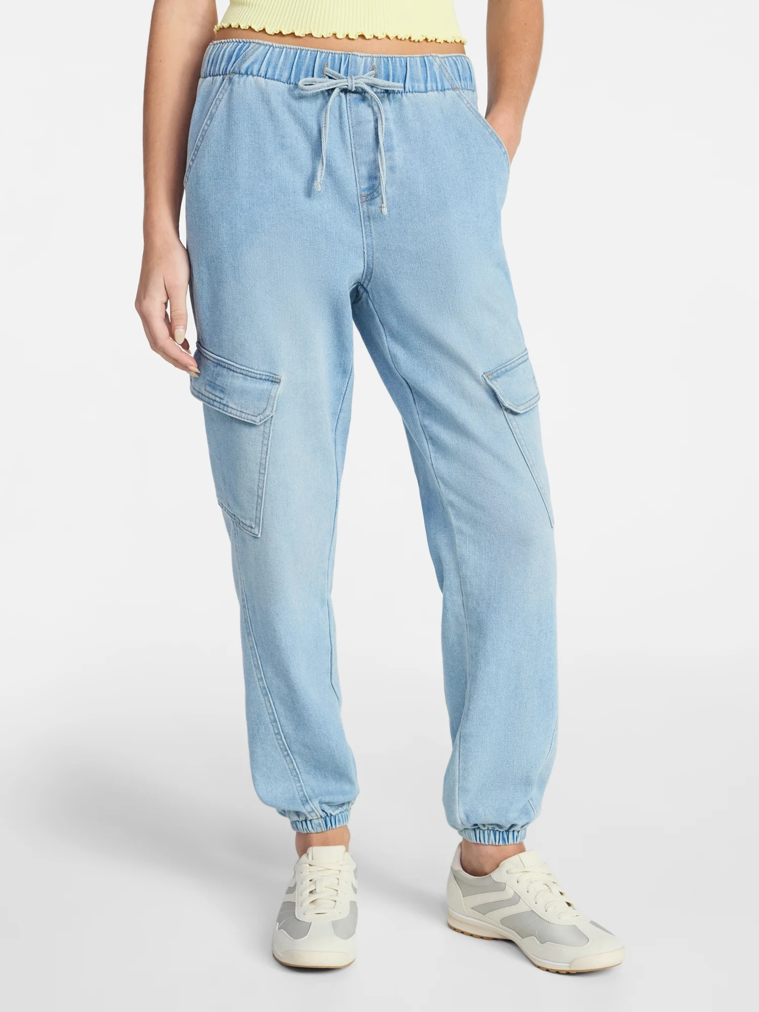 No Boundaries Cargo Jogger Pants, 28'' Inseam, Women's XXS-XXL | Walmart (US)