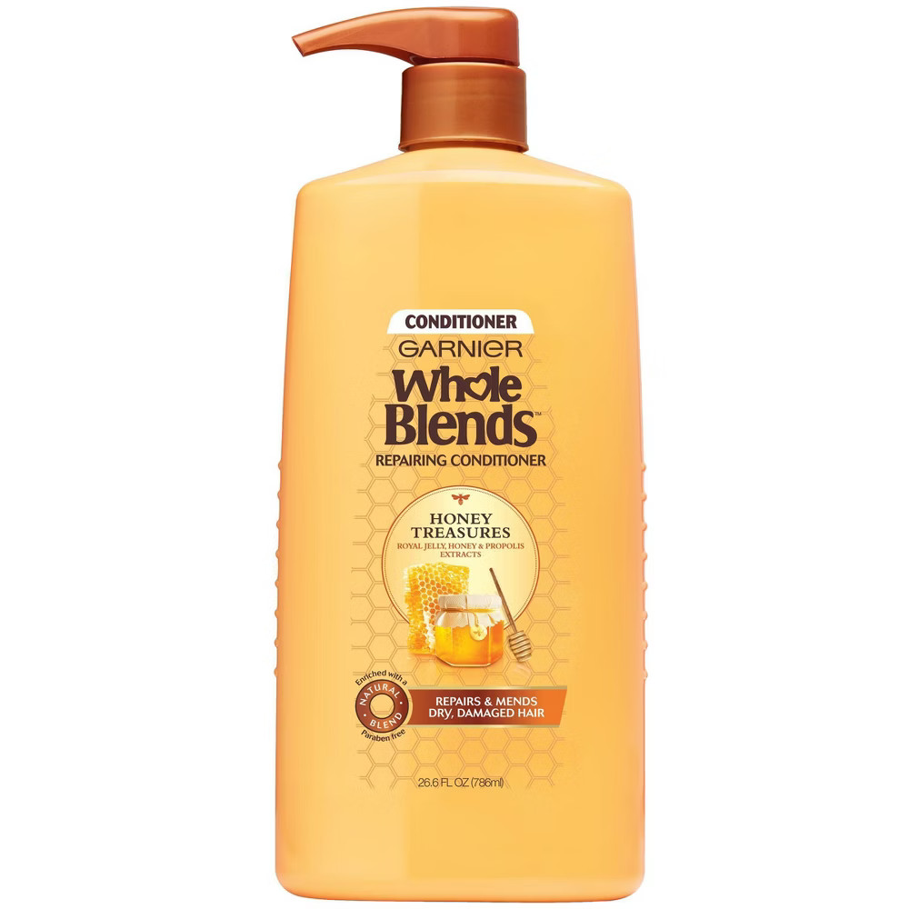 Garnier Whole Blends Repairing Conditioner Honey Treasures for Damaged Hair - 26.6 fl oz | Target