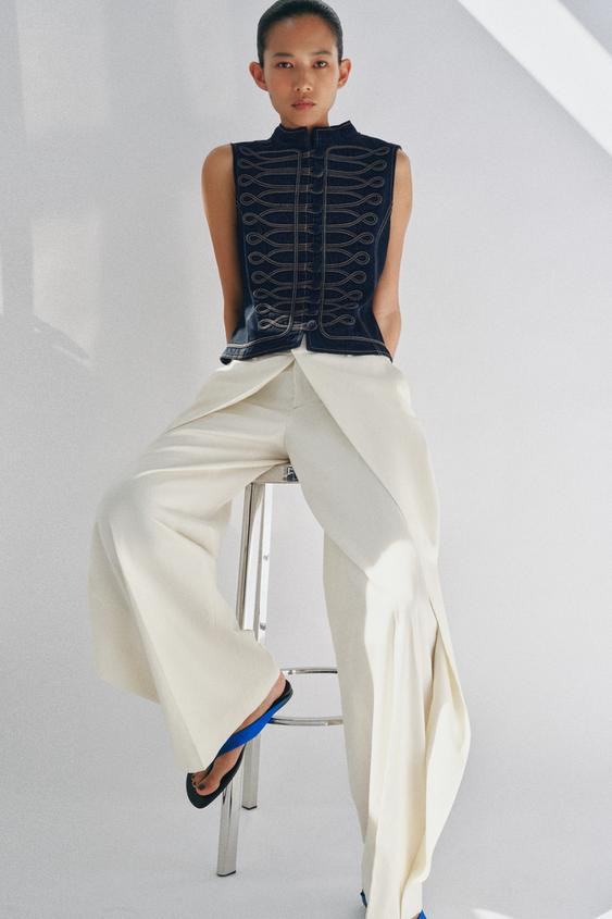 LEATHER TOE LOOP SANDALS | Zara US