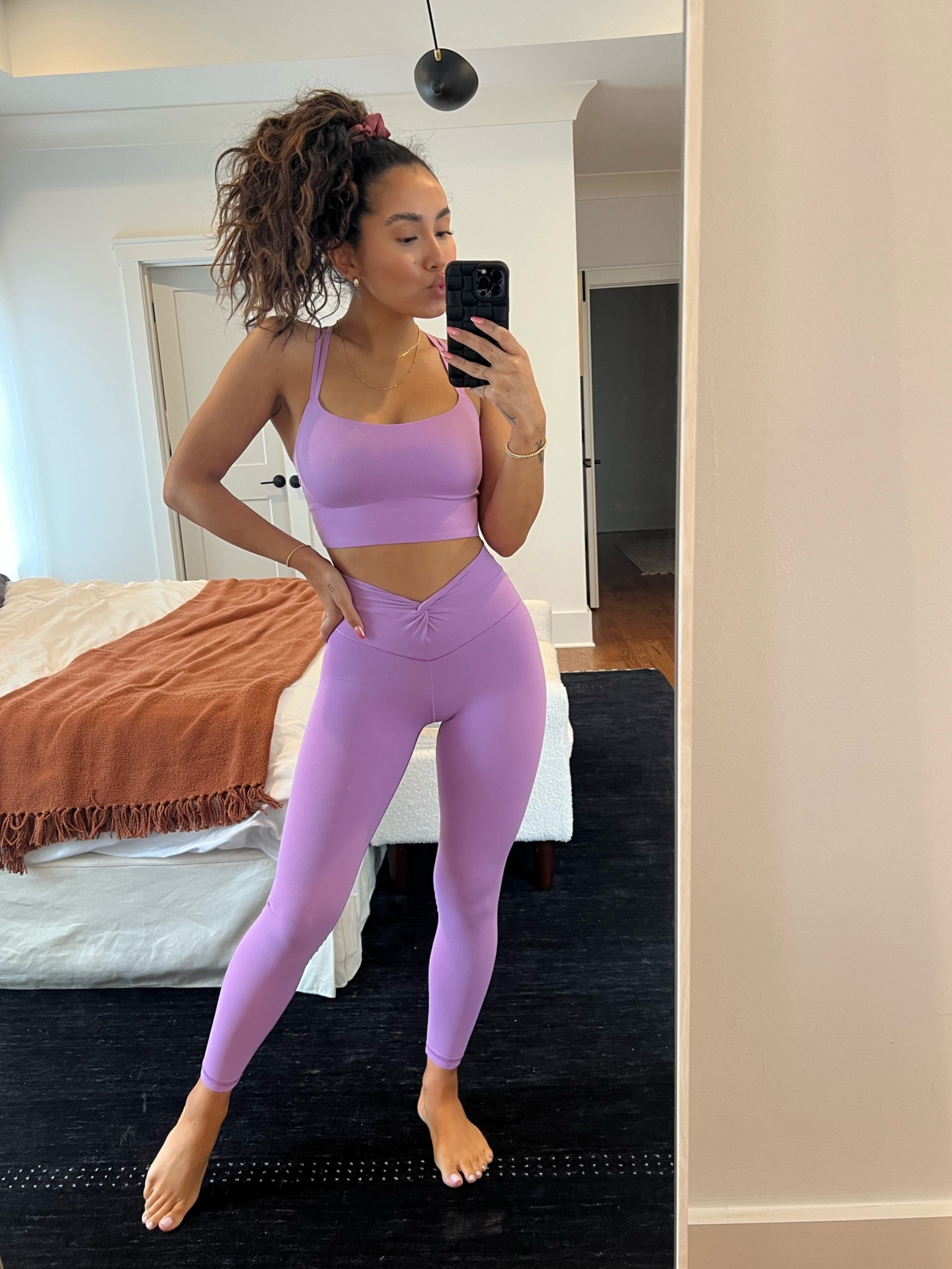 Aerie spring colors are here 💜🌷🫶🏼 top and bottoms are both on sale! 

#LTKfit #LTKFind #LTKSale